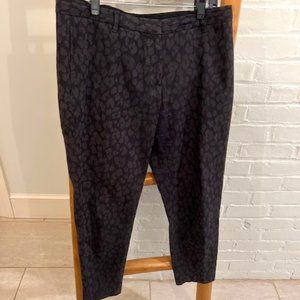 All Saints cropped black print pant